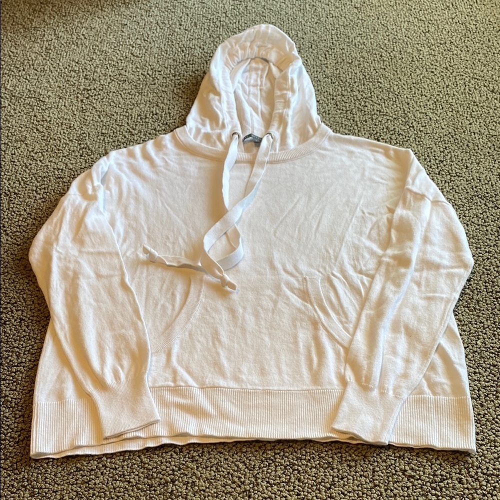 Elliott Lauren White Hoodie Top
